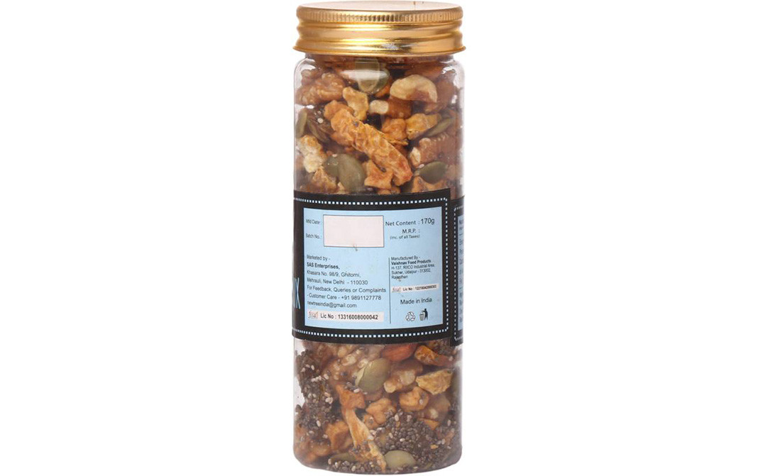 New Tree Trail Bites Walnut & Chia Mix    Jar  170 grams